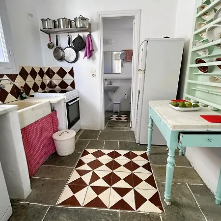 Traditional Cycladic House With A View