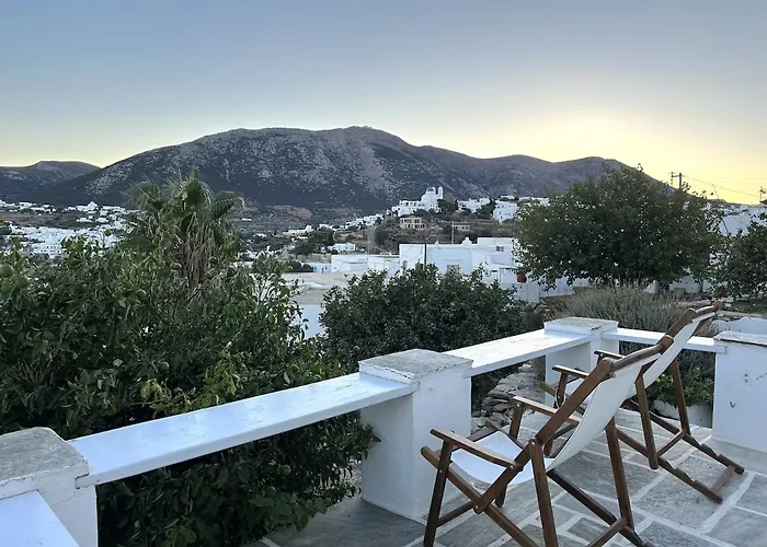 Traditional Cycladic House With A View